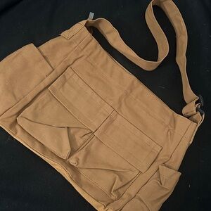 Large Ochre Crossbody Satchel